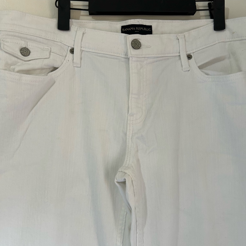 Banana Republic White Women Jeans 90’s Preppy Y2K Vintage - Picture 2 of 8